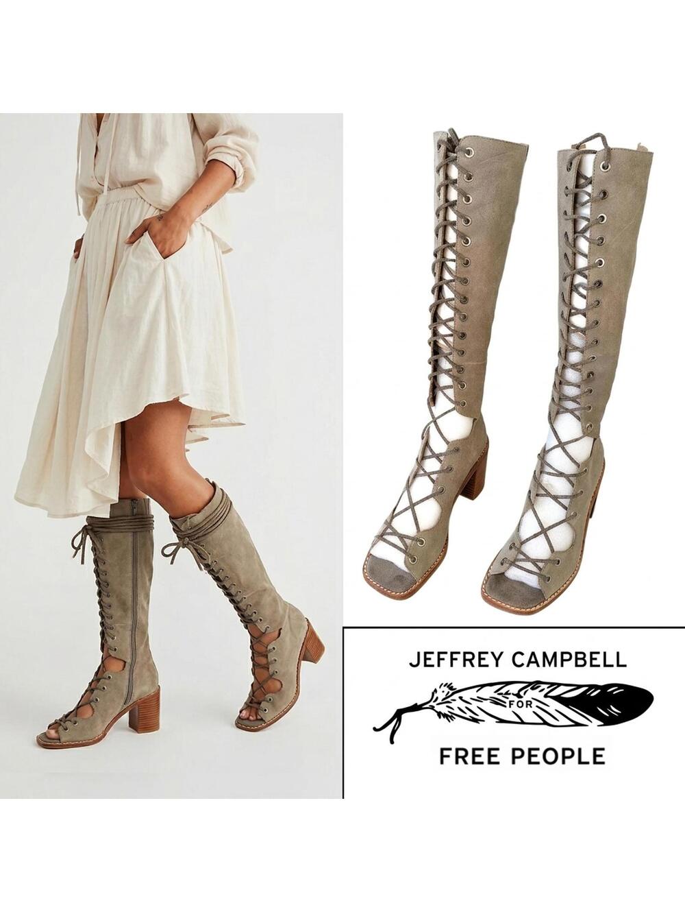 Jeffrey Campbell Free People Zelda Women Boots China US 6.5